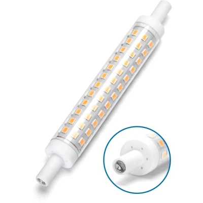 Afbeelding van R7s staaflamp daglichtwit 6000K dimbaar triac 118mmx15mm LED 10W=90W halogeen 950 1000 Lumen