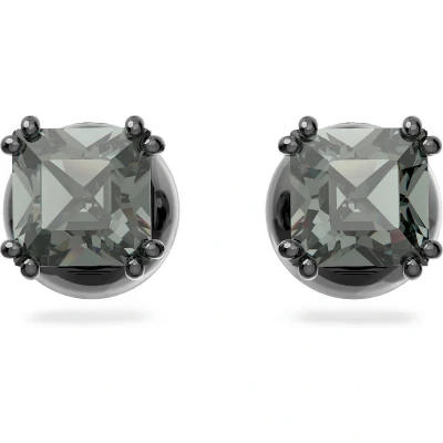 Afbeelding van Swarovski dames Millenia oorknopjes met kristal in de kleur Grijs