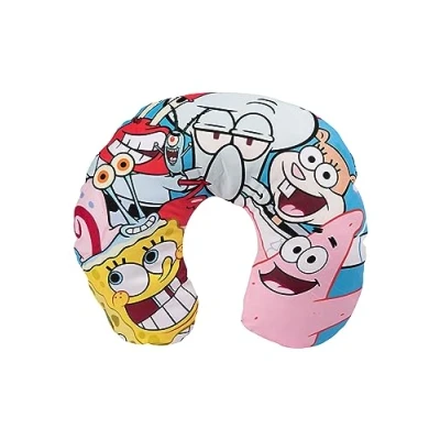 Afbeelding van United Labels Spongebob nekkussen, comfortabel reiskussen, reiskussen voor auto en vliegtuig