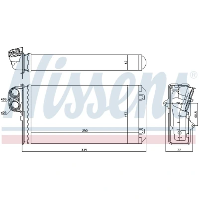 Afbeelding van Nissens Kachelradiateur 72937