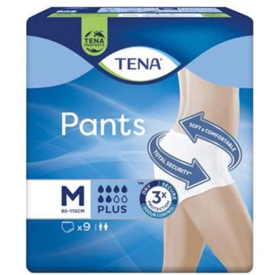 Afbeelding van TENA Pants Plus Medium Maat M Matige tot hoge incontinentie Pak van 9