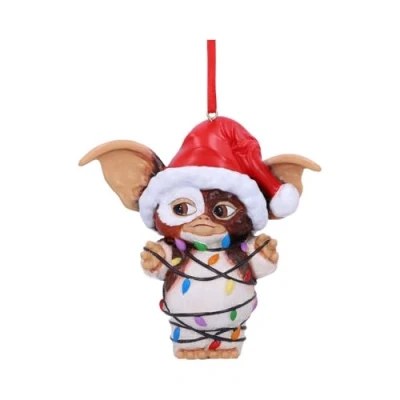 Afbeelding van Nemesis Now Gremlins Gizmo met Sprookjeslichtjes Hangende Kerstboomversiering 10.5cm