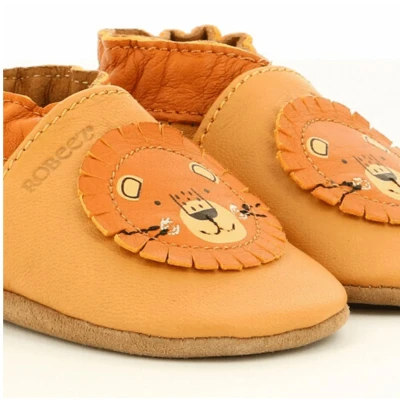 Afbeelding van Robeez Babyschoenen voor kinderen, Maat: 21/22, Camel Leer