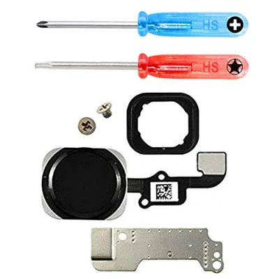 Afbeelding van MMOBIEL Home Button voor iPhone 6 / Plus (ZWART) inclusief Reparatie Tools