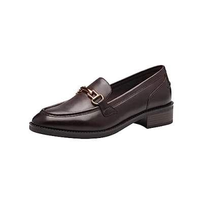Afbeelding van Tamaris Instappers, Dames, Maat: 39, Mahogany Leer
