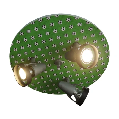 Afbeelding van Plafondlamp Voetballen, 3 lamps