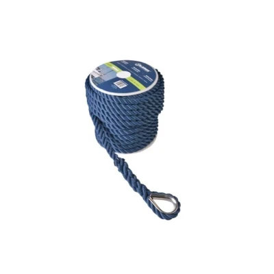 Afbeelding van Ankerlijn polyester 10mm 20m navy