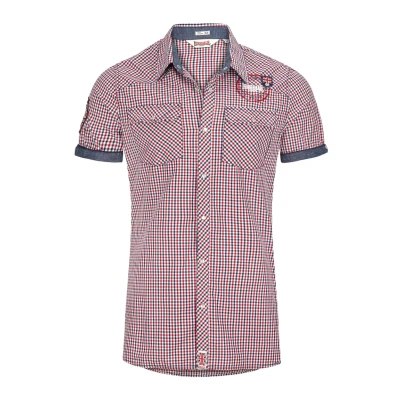 Afbeelding van Lonsdale Overhemd, Heren, Maat: XXL, Navy/red/white