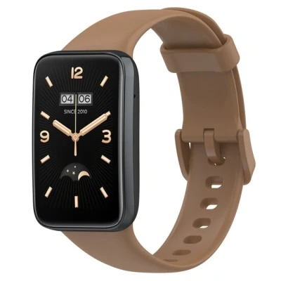 Afbeelding van Siliconen sportbandje Bruin Xiaomi Smart band 7 Pro