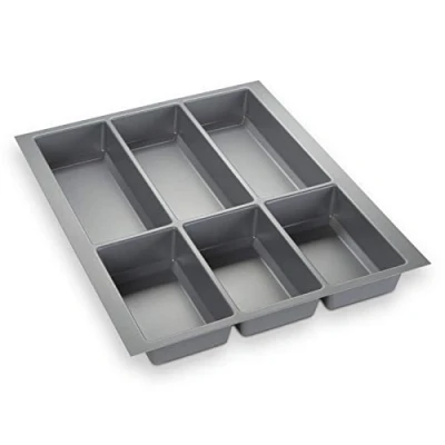 Afbeelding van ORGA BOX® IV UNIVERSAL Bestekbak (473,5 x 376 mm), zilvergrijs, lengte lade 45 cm, op maat te snijden mogelijk