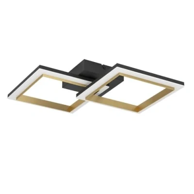 Afbeelding van EGLO Calliera Plafondlamp LED 52.5 cm Zwart/Goud/Wit Dimbaar