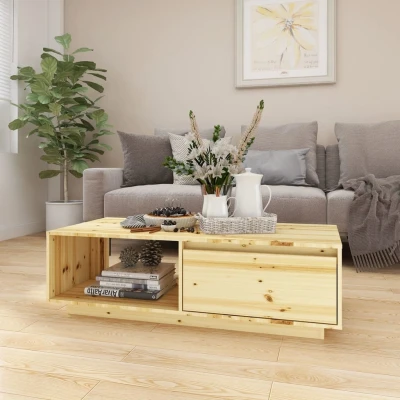 Afbeelding van Salontafel 110x50x33,5 cm massief vurenhout