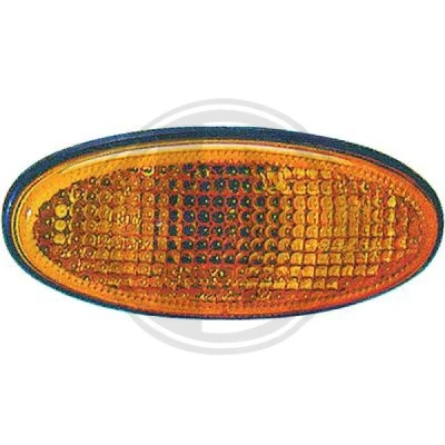 Afbeelding van DIEDERICHS 6023078 Knipperlichten Oranje inbouw aan zijkant