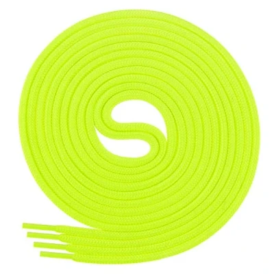 Afbeelding van Di Ficchiano Ronde veters voor zakelijke en leren schoenen, scheurvaste allroundveters, ø 3 mm, kleur neongeel, lengte 130 cm
