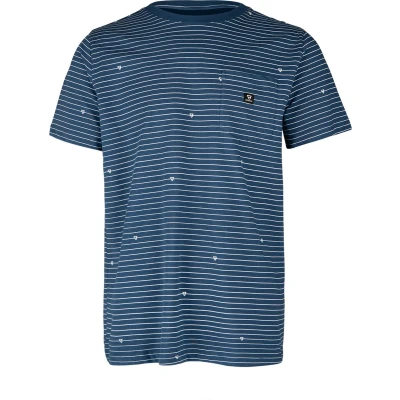 Afbeelding van Brunotti Heren Shirt Axle stripe 7551 Jeans Blue