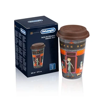 Afbeelding van De&#039;Longhi DLSC073, Zwart, Roestvrijstaal, Silicone, Koffie, Thee, 470 ml