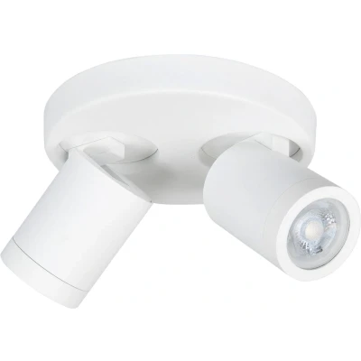 Afbeelding van HighLight badkamer spot Oliver 2L rond IP44 wit