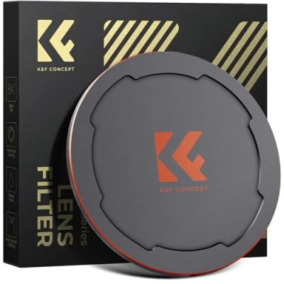 Afbeelding van K&amp;F Concept Magneetsluiting, 2 in 1, 55 mm, van metaal, beschermkap voor cameralens filter