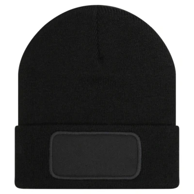 Afbeelding van B2B Acrylic patch beanie Black