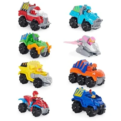 Afbeelding van Paw Patrol LA set van 8 voertuigen True Metal Dino Rescue Mission 6059296 speelgoed voor kinderen vanaf 3 jaar