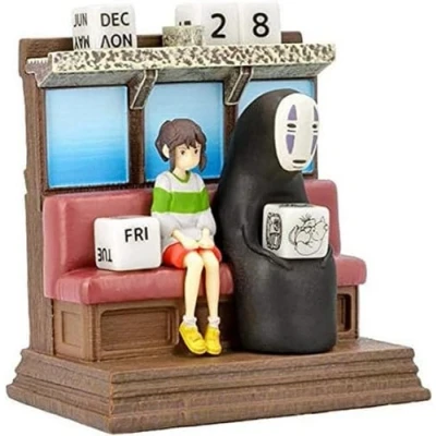 Afbeelding van Semic Le Voyage de Chihiro Statuette Three Wheeler Diorama/Calendar Take Unabara Train 11 cm