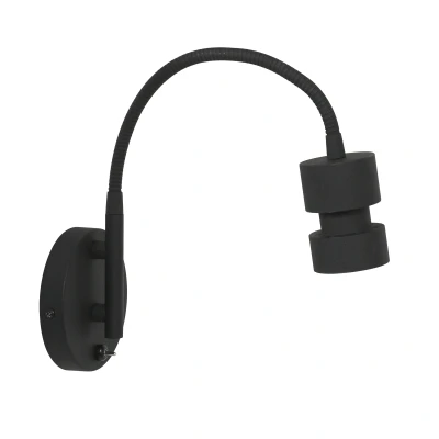 Afbeelding van Steinhauer Natasja LED Wandlamp 1 lichts GU10 zwart