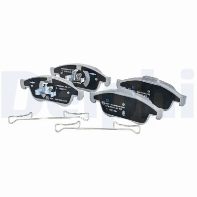 Afbeelding van DELPHI LP5086EV Remblokkenset Met anti kreukplaat Zonder toebehoren RENAULT: Fluence, Zoe, Kangoo III