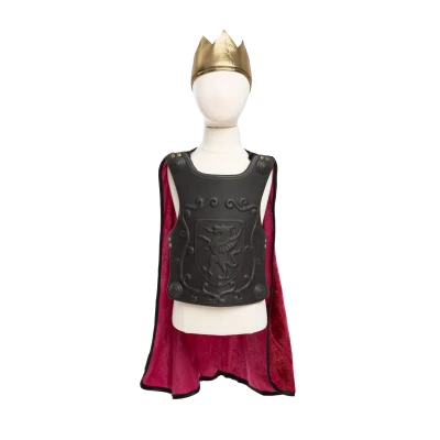 Afbeelding van Great Pretenders Verkleedkledij Ridder cape met borstplaat en kroon Multi 5 6Y