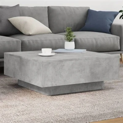 Afbeelding van vidaXL Salontafel 80x80x31 cm spaanplaat betongrijs