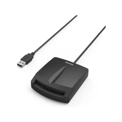 Afbeelding van Hama Chipkaartlezer &quot;Single&quot;, voor smartcards/ID kaarten, met USB C adapter