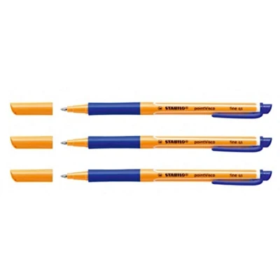 Afbeelding van Stabilo Point Visco rollerbalpen, 0,5 mm, blauw (1099/41), 3 stuks