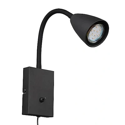 Afbeelding van Trio Leuchten Wandlamp Wanda 1X GU10 Max 10W Zwart