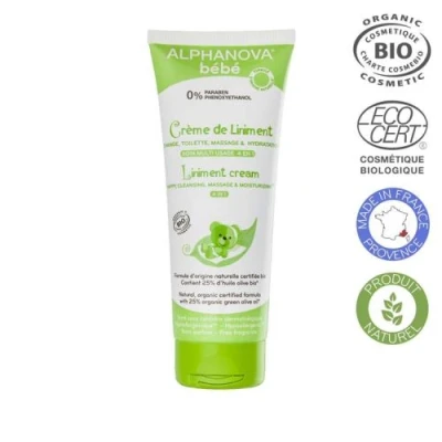 Image de Crème de Liniment Bio 200ml ALPHANOVA BEBE