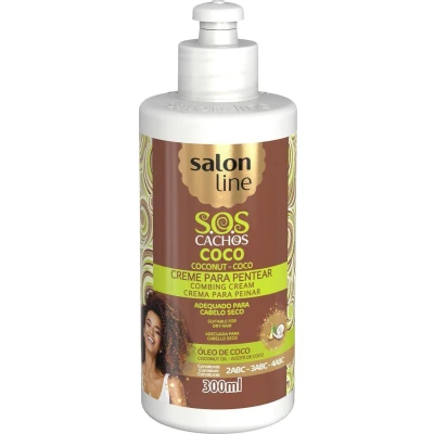 Afbeelding van Salon Line Pentear SOS crème cachos kokosnoot 300 ml