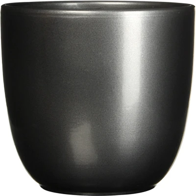 Afbeelding van Mica Decorations Bloempot grijs keramiek 22 x 20 cm