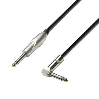 Image de Adam Hall Cables K3IPR0300 Câble instrument 3 Star Jack 6,3 mm mono vers coudé m