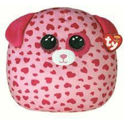 Afbeelding van TY Squish a Boo Pink Tickle Dog 20 cm