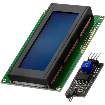 Afbeelding van AZDelivery HD44780 2004 LCD Display Bundel 4x20 tekens met I2C interface compatibel Arduino Inclusief E Book! 1