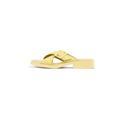 Afbeelding van Camper Dana k201490, platte sandalen, dames, geel, 36 EU, Geel.