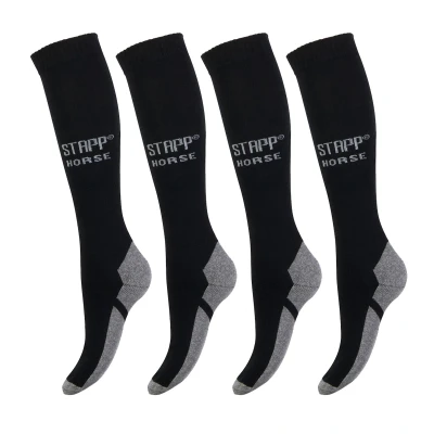 Afbeelding van STAPP Horse Paardrijsokken Uni 4 pack Zwart 39/42