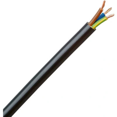 Afbeelding van Kopp 153705007 Geïsoleerde kabel H05VV5 F 3 G 1.50 mm² Zwart 5 m