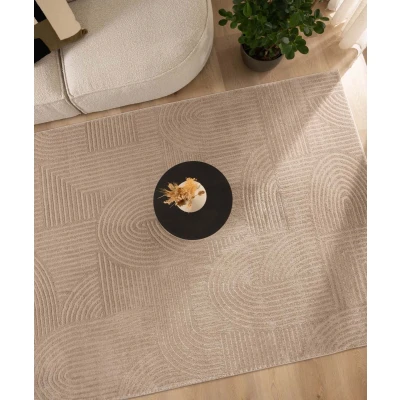 Afbeelding van Scandinavisch Tapijt/Vloerkleed Contour Bend Beige 300x400 Cm