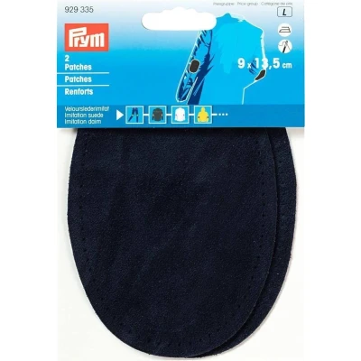 Afbeelding van Opstrijkbare patch Suedine Marine 9 x 13,5 cm
