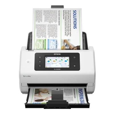 Image de Epson WorkForce DS 900WN Scanner de documents Recto verso A4/Legal 600 dpi x jusqu&#039;à 70 ppm (mono) / (couleur) Chargeur automatique (100 feuilles) 11000 pages par jour USB 3.2 Gen 1x1, Gigabit