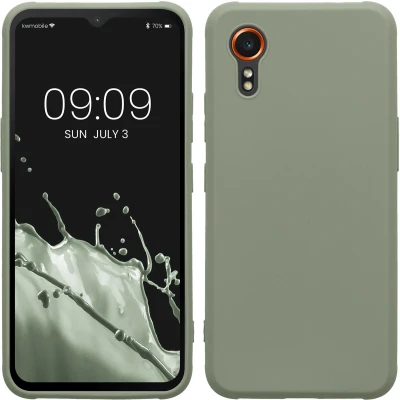 Afbeelding van kwmobile telefoonhoesje geschikt voor Samsung Galaxy Xcover7 Hoesje smartphone Back cover in grijsgroen