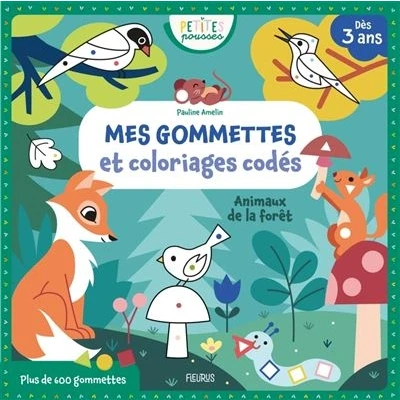 Image de Mes gommettes et coloriages codés Animaux de la forêt