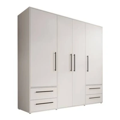 Afbeelding van Meubella Kledingkast Mayen Wit 206 cm
