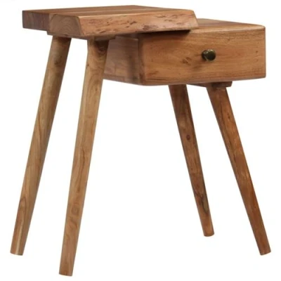 Image de vidaXL Table de chevet Bois d&#039;acacia massif 45 x 32 55 cm245662