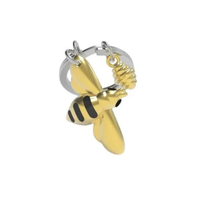 Afbeelding van Metalmorphose sleutelhanger Bee and Honey Multi color / 1 x 4 3 cm Metaal