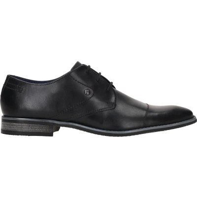 Afbeelding van bugatti Rinaldo ECO Veterschoenen, Heren, Maat: 42, Black Schaapsleer